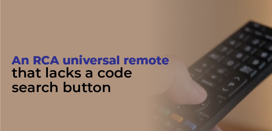 how do i program a rca universal remote to my tv