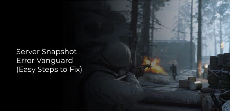 Server Snapshot Error Vanguard (Easy Steps to Fix)